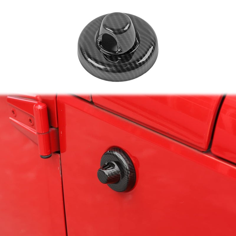 PDKLIN for Jeep Radio Antenna Base Cover Decoration Trim Compatible with Jeep Wrangler 20072023 JK JKU JL JLUGladiator JT 20202023 Carbon Fiber Grain Exterior Accessories