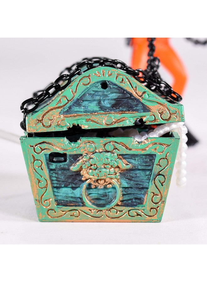 Penn Plax Penn-Plax Aquarium Decoration with Moving Treasure Chest, Floating Diver, and Bubble Action 4 Inches High - Image 3