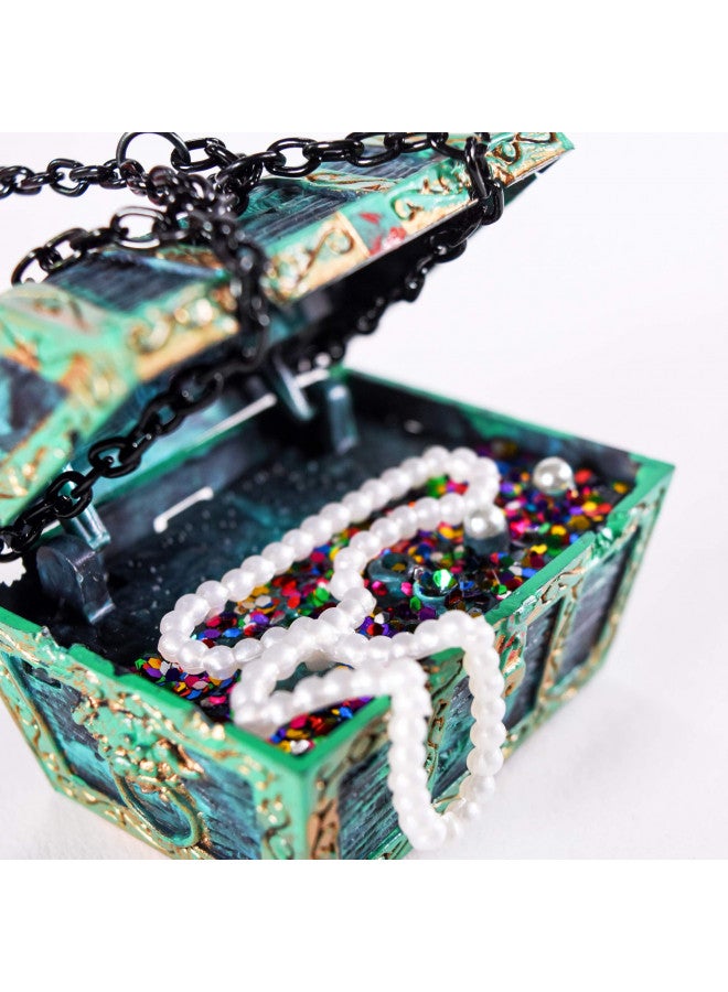 Penn Plax Penn-Plax Aquarium Decoration with Moving Treasure Chest, Floating Diver, and Bubble Action 4 Inches High - Image 5