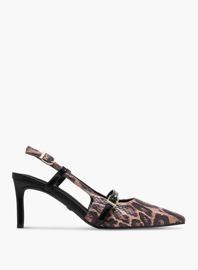 سيليست حذاء نسائي بكعب خنجري وإبزيم - Image 1