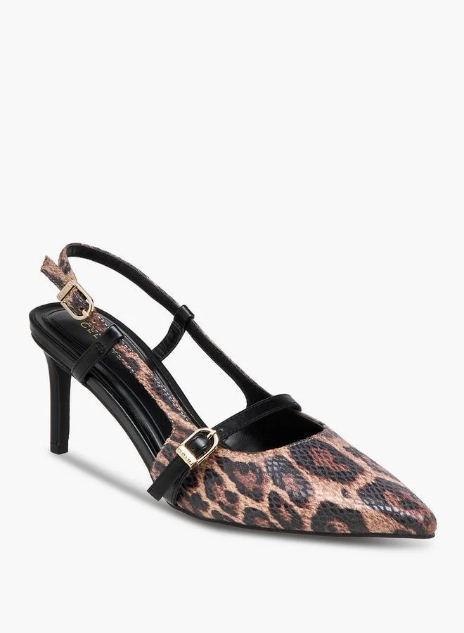 سيليست حذاء نسائي بكعب خنجري وإبزيم