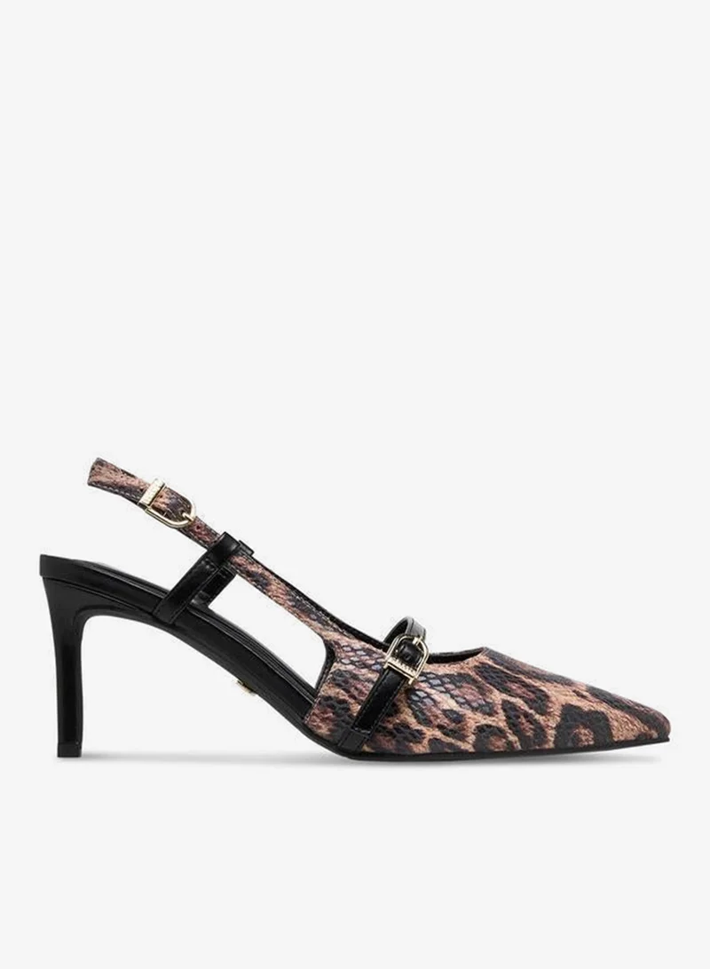 سيليست حذاء نسائي بكعب خنجري وإبزيم