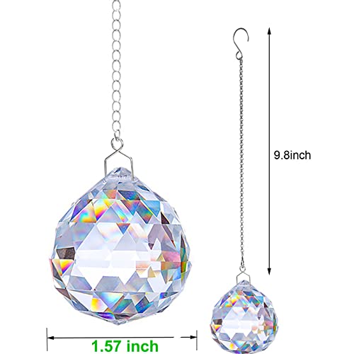 TANOMA Window Hanging Crystals Prism Suncatcher for Windows, Rainbow Maker Pendant Sun Catchers - Image 2
