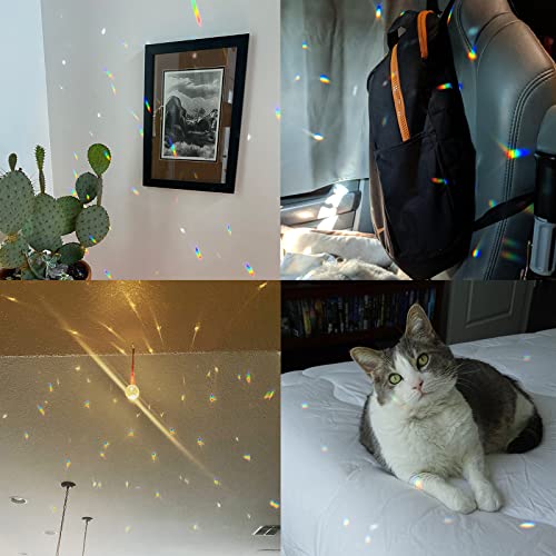 TANOMA Window Hanging Crystals Prism Suncatcher for Windows, Rainbow Maker Pendant Sun Catchers - Image 5