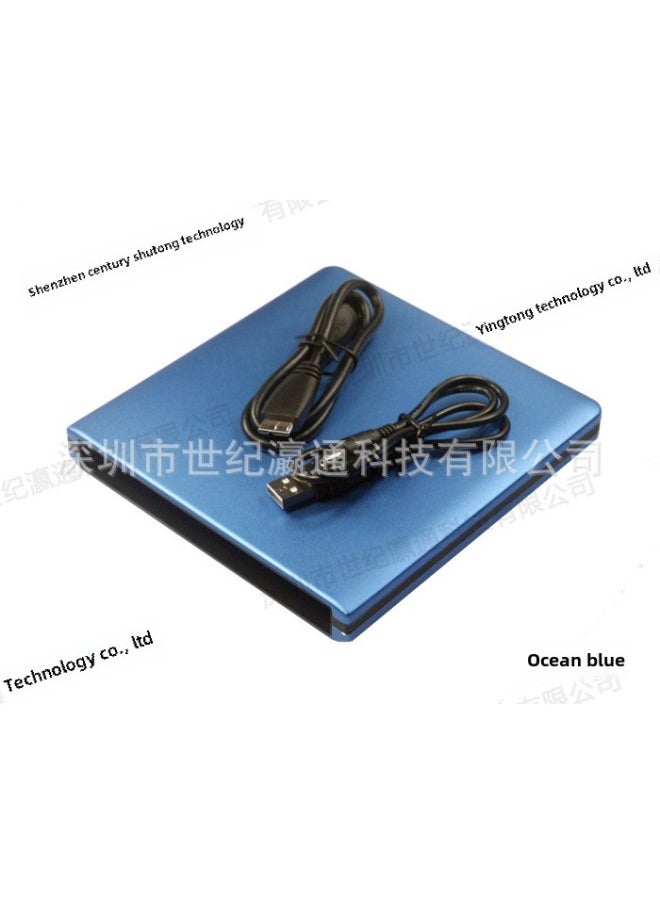 Generic USB3.0 External Optical Drive Box Can Hold DVD Blue Light Drive Wear-resistant Aluminum Alloy SATA Optical Drive External Box-Color:Rose Powder  - Image 4