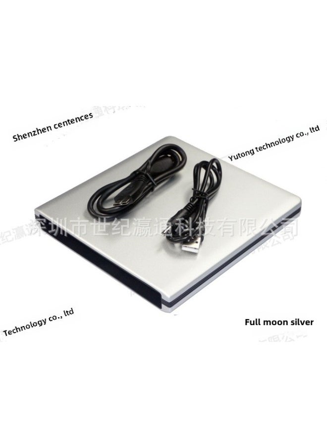 Generic USB3.0 External Optical Drive Box Can Hold DVD Blue Light Drive Wear-resistant Aluminum Alloy SATA Optical Drive External Box-Color:Rose Powder  - Image 3