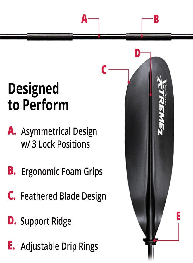 SeaSense X-TREME 2 PADDLE, BLACK, 84IN (008681) - Image 4