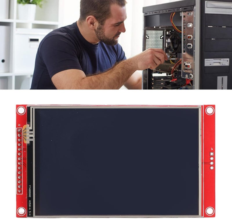 وحدة شاشة LCD من نوع TFT بدقة 480x320 عالية الوضوح مقاس 4.0 بوصة، شاشة تعمل باللمس عبر واجهة SPI مع قلم للمس للاستخدام في المشاريع اليدوية، موفرة للطاقة - Image 5