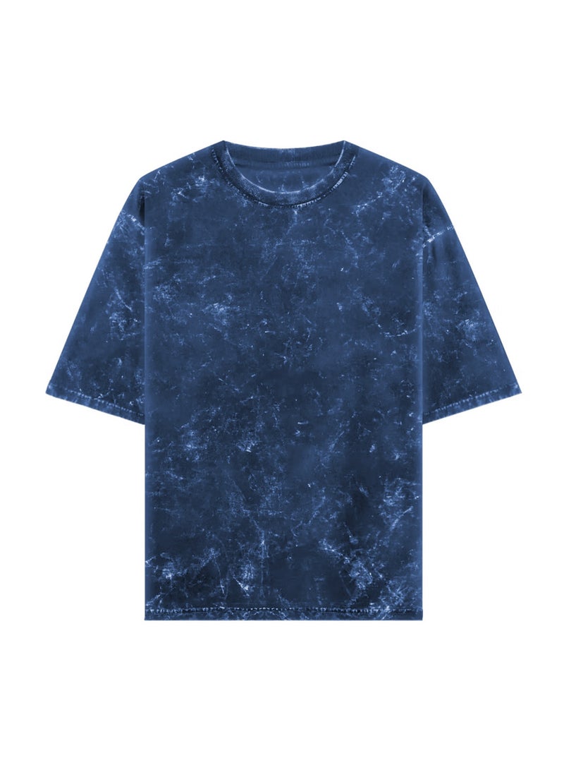 Shuyukh Acid Washed Oversized T-Shirt – Unisex Streetwear, Retro Look - Image 1