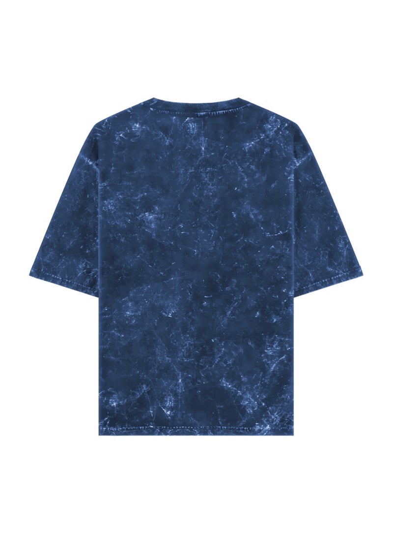 Shuyukh Acid Washed Oversized T-Shirt – Unisex Streetwear, Retro Look - Image 2