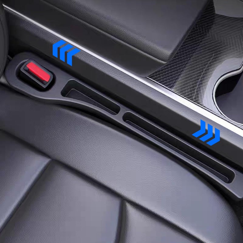 Tesdluy Car Seat Gap Filler Set of 2, Multifunctional Seat Side Gap Seam Filler Organizer with Phone Holder, Universal Fit Fill The Gap Between Seat & Console for Car, SUV, Truck - Image 5