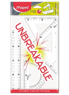 Maped Drafting Set 20Cm 4P Study Unbreakab Bag 
