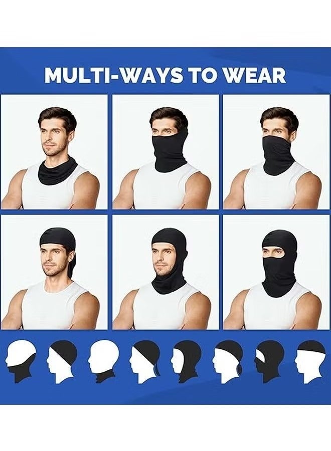 GIOIO 6-Pack Windproof Ski Face Mask Full Face Cycling Motorcycle Cover Cooling Neck Gaiter UV Protector Daily Wear Gift for Men Women - Image 2