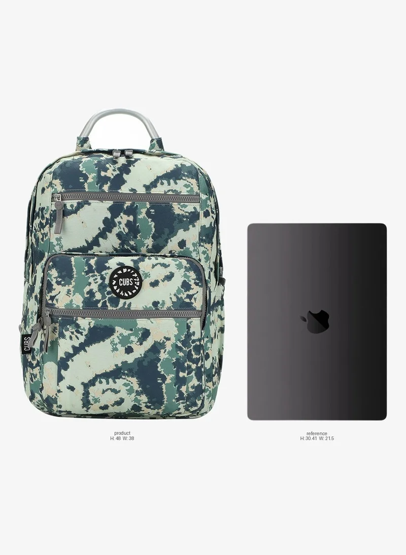 Cubs CUBS Senior Tie-Dye Waterproof Kids Backpack â€“ 36L Large School Bag for Girls & Boys (Ages 8â€“15) | Fits 15" Laptop | Zip Closure | Durable, Stylish & Lightweight