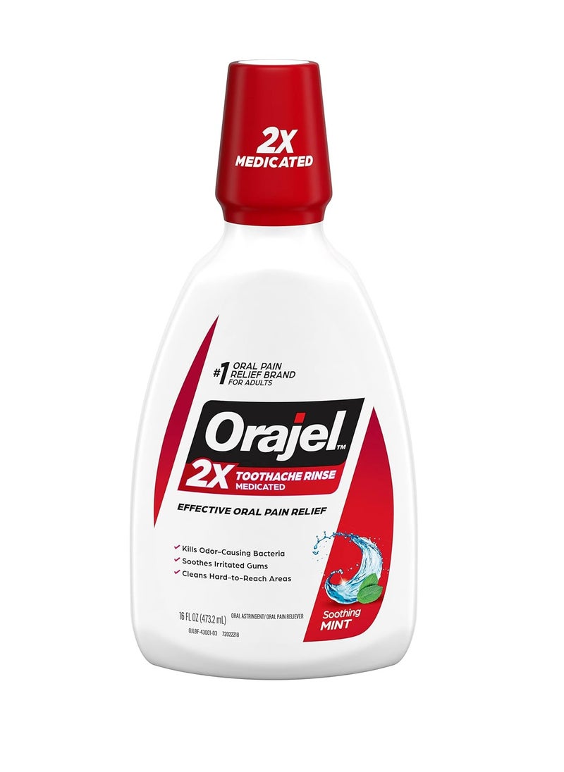 Orajel Toothache Rinse, Analgesic Astringent, Soothing Mint, 16 fl oz - pzsku/ZA025A9450B23971306F1Z/45/_/1723563000/b93b4845-89bc-4714-8b06-6bb26c8ae63d