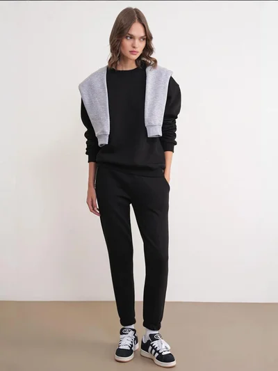 MixRay Mixray Basic Sweatshirt & Jogger Two-Piece Set