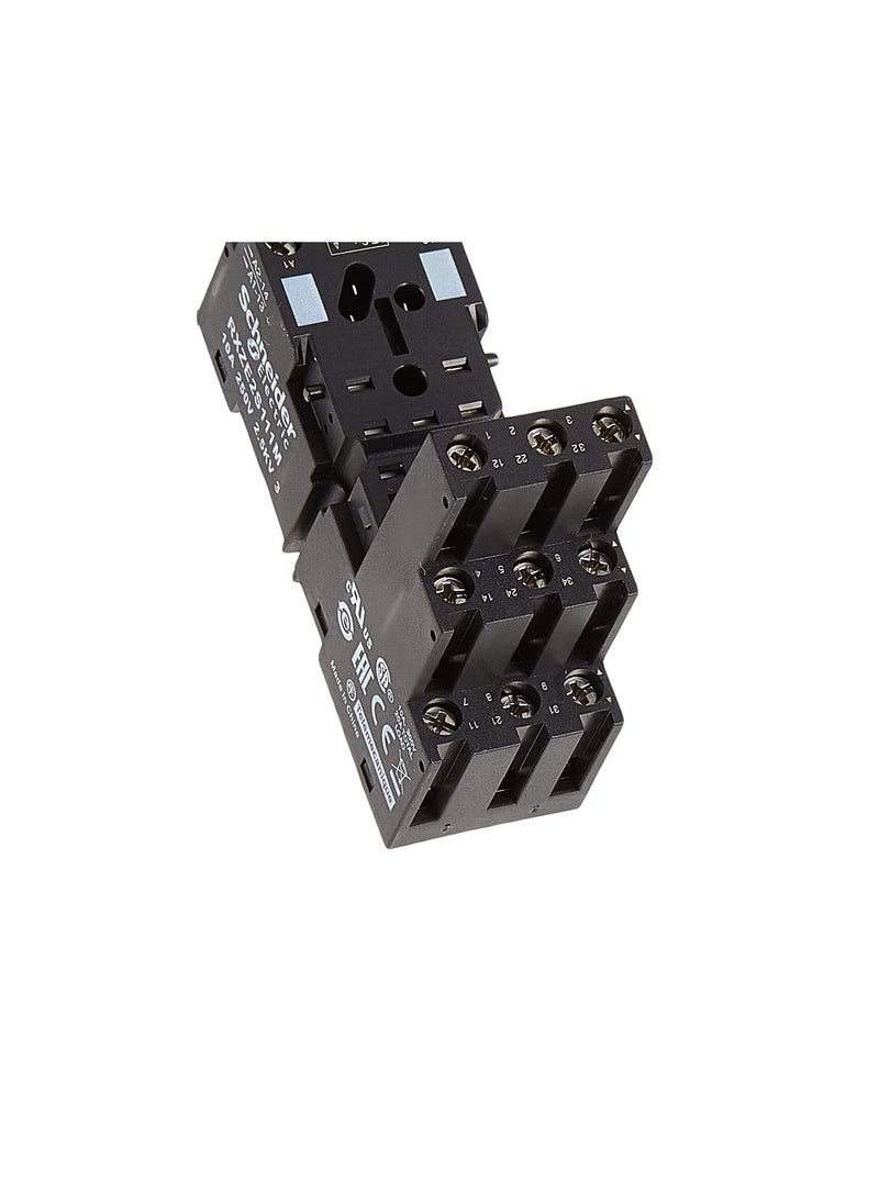 Schneider - Schneider RXZE2S111M Logic style socket separated termination, Black - Image 1