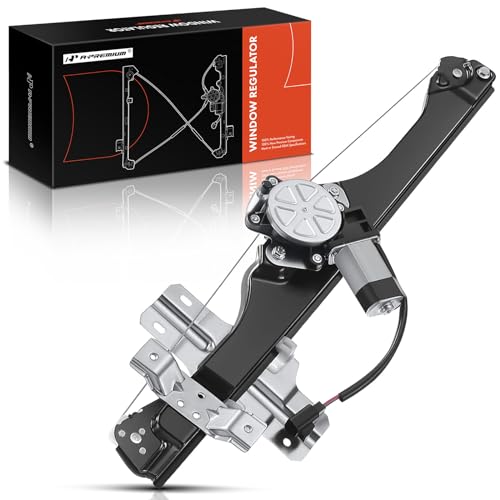 A-Premium Power Window Regulator with 2 Pins Motor Replacement for Chevrolet Traverse GMC Acadia Saturn Outlook Buick Enclave Front Right Passenger Side - Image 1