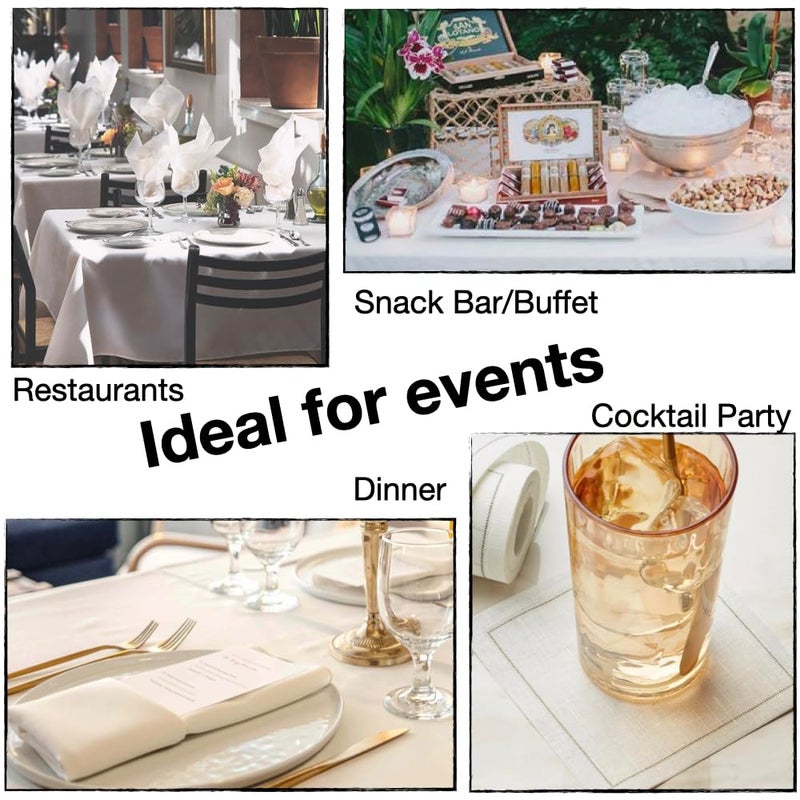Urby Eco Hanky 10X10in Reusable Small Cloth Napkins. Eco Friendly. Ideal Use as Kids Napkins for Lunch. Dinners. Occasions Like Weddings  Thanksgiving  Restaurants Cocktail Parties. (24pk Black). - Image 4