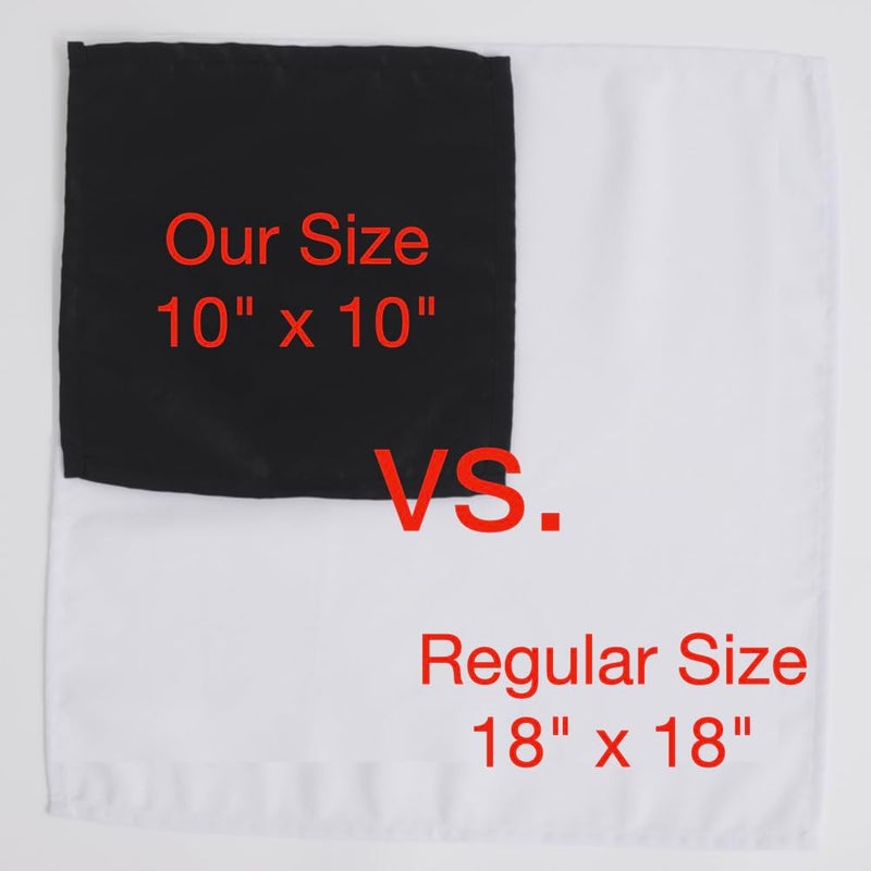 Urby Eco Hanky 10X10in Reusable Small Cloth Napkins. Eco Friendly. Ideal Use as Kids Napkins for Lunch. Dinners. Occasions Like Weddings  Thanksgiving  Restaurants Cocktail Parties. (24pk Black). - Image 2