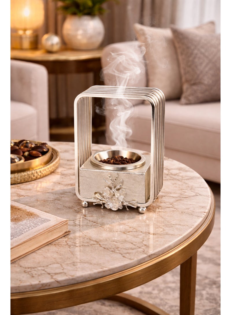 Radin Bakhoor Burner Blend of Elegance and Functionality Perfect for Weddings Homes Offices Serene Spaces like Studies Spas and Yoga Rooms Enhance Any Environment Captivating Design and Soothing Fragrances - Image 4