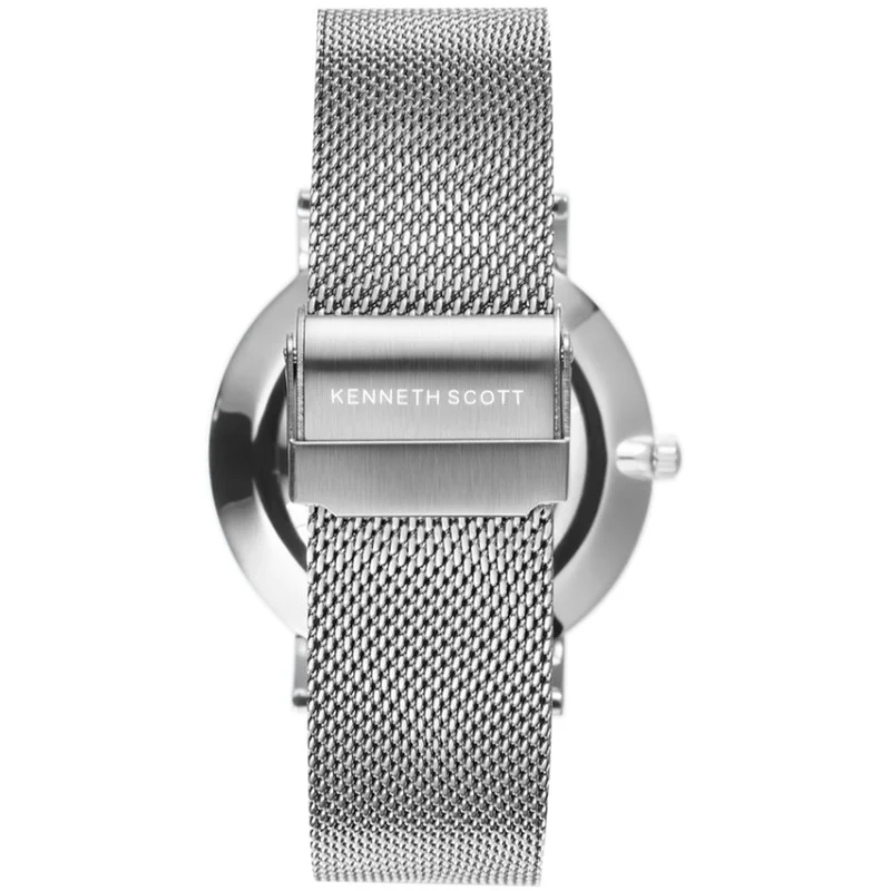 KENNETH SCOTT Men's Stainless Steel Analog Watch K22013-SMSN - 40 mm