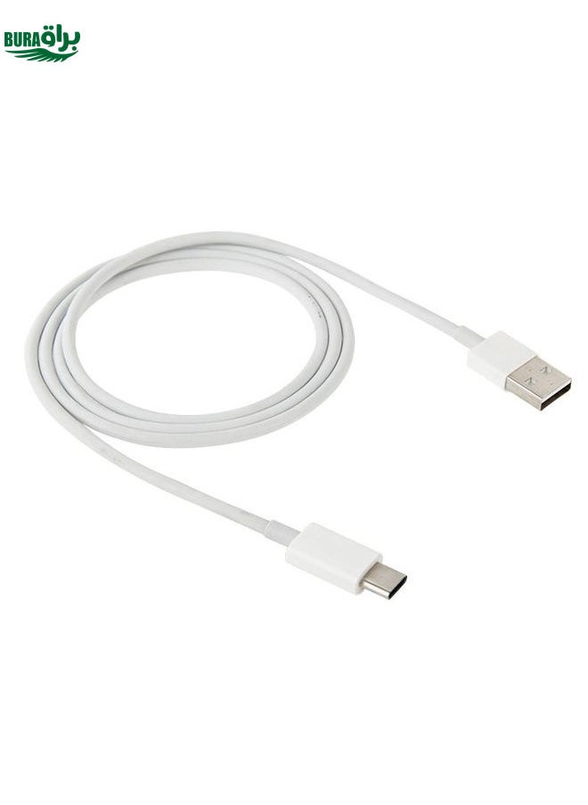 BURAQ 1m USB 2.0 to USB-C / Type-C 3.1 Cable(White)  - Image 1