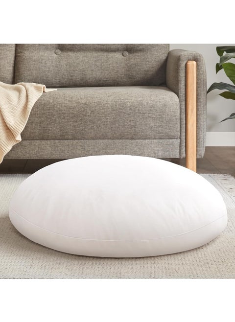 Codi Round Floor Pillow Insert, Large Thick Meditation Cushion, Circular Seating Cushions and Pouf Inserts, 32 Inch, Memory Foam Added (Advanced)