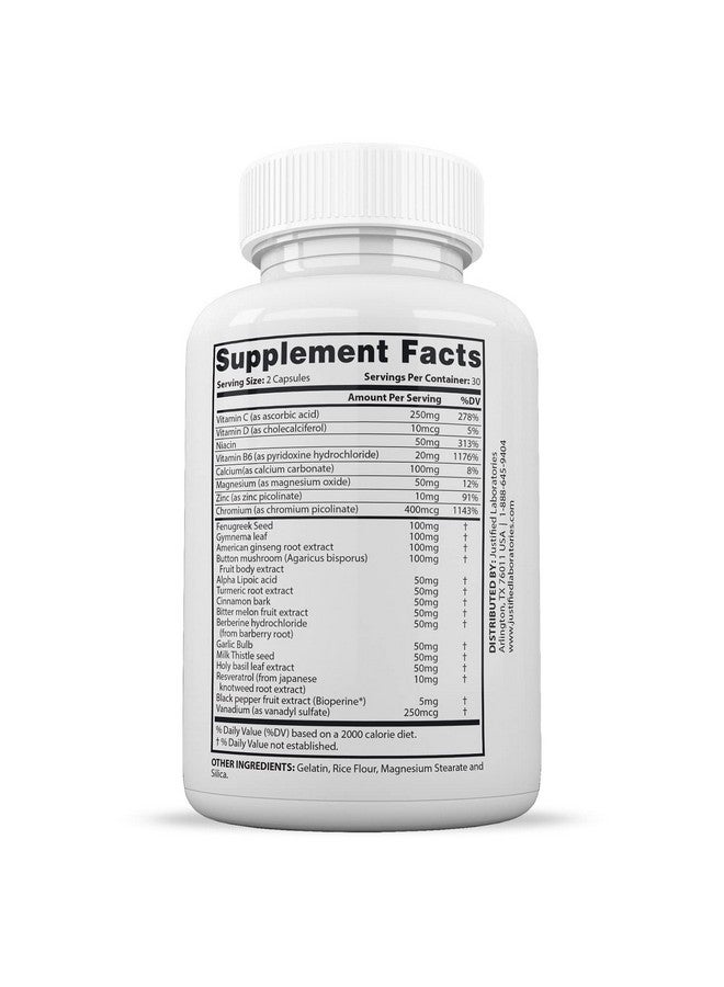 Justified Laboratories Blood Balance Max 1295MG Formula Supplement Pills 60 Capsules - Image 4