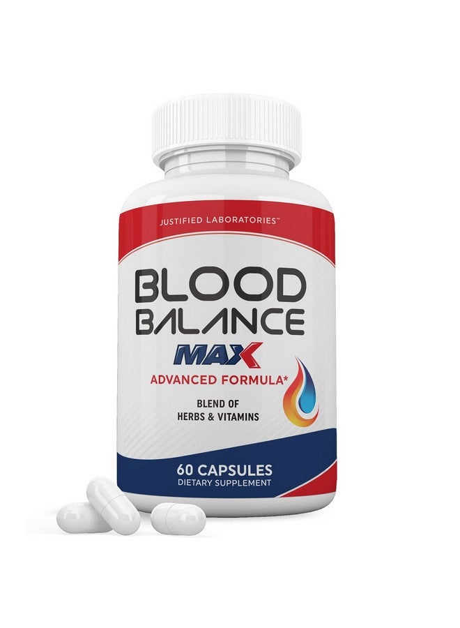 Justified Laboratories Blood Balance Max 1295MG Formula Supplement Pills 60 Capsules - Image 1