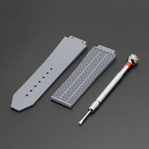 SANDEIN 25mm Watch Band Compatible with 25x19x22mm Soft Silicone Rubber Replacement Watch Straps - Image 3