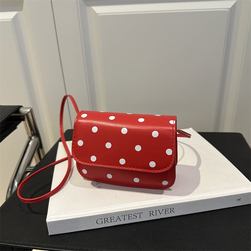 Mini Elegant Shoulder Bag Exquisite Beautiful Casual Wave Dot Printing Popular Fashion Trendy Crossbody Bag Small Square Bag For Women - Image 1