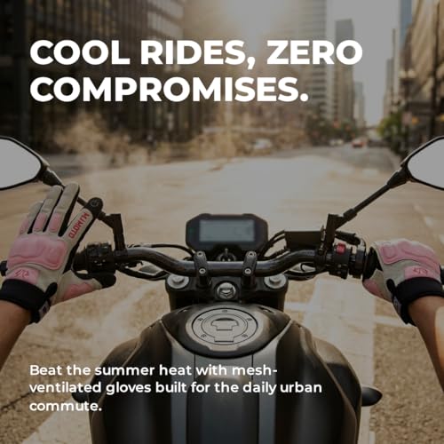 mjmoto Summer Breathable Pink Motorcycle Gloves for WomenTouchscreen Motorbike Gloves AntiSlip for LadyMX ATV MTB Cycling Road Racing Biker Glove Pink Medium - Image 3