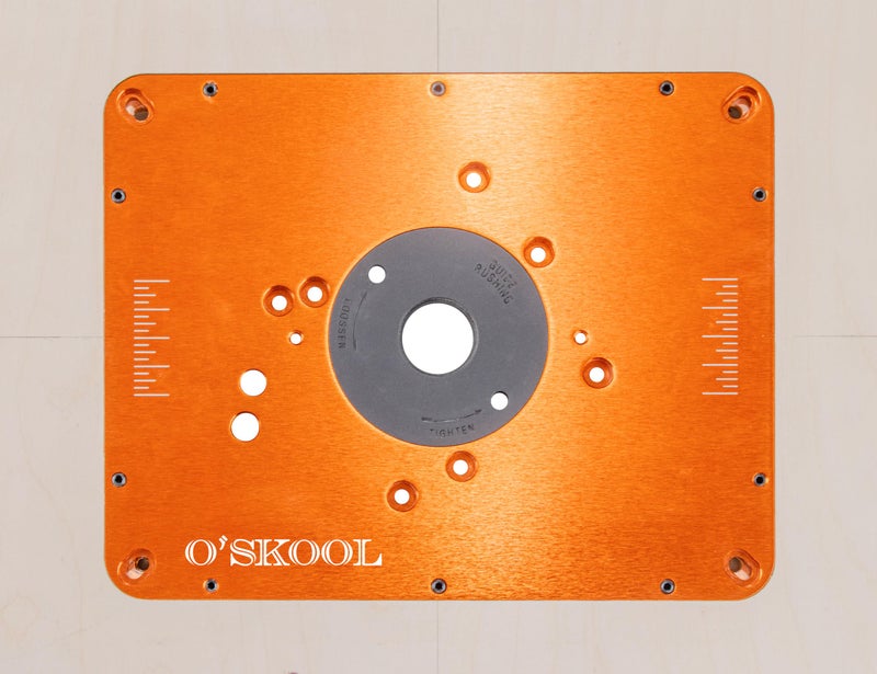 O'SKOOL Router Table Insert Plate Template Kit – Includes MDF Routing Template, Threaded Inserts, Router Bits for 9-1/4 x 11-3/4 Standard Plates, RTS020 - Image 5
