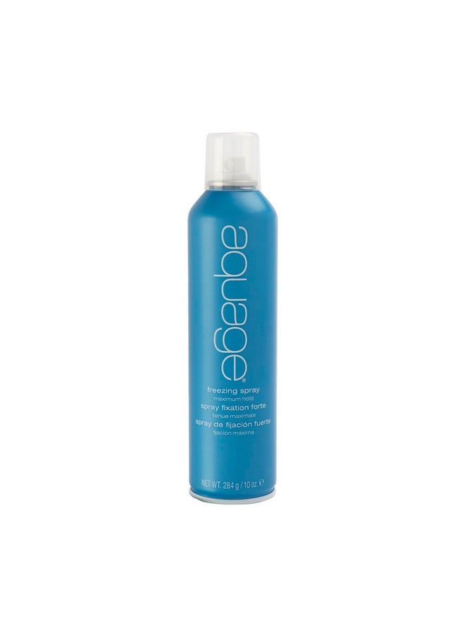 Aquage AQUAGE Freezing Spray, 10 Oz, Powerful Hold Hairspray, Non-Sticky, Provides Humidity Resistance and Maximum Shine, The Ultimate Tool for Long Lasting Style Retention  - Image 1