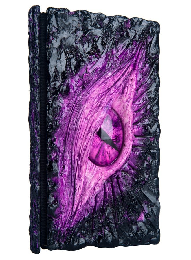 LZlightactor Handmade Big Eye Monster Embossed Journal,Resin Engraving Notebook,Blank Paper,Hardcover Travel Notepad for Writing,Sketchbook,Collection,Gift,Decoration Diary for Man Woman A5 Size (Purple) - Image 1