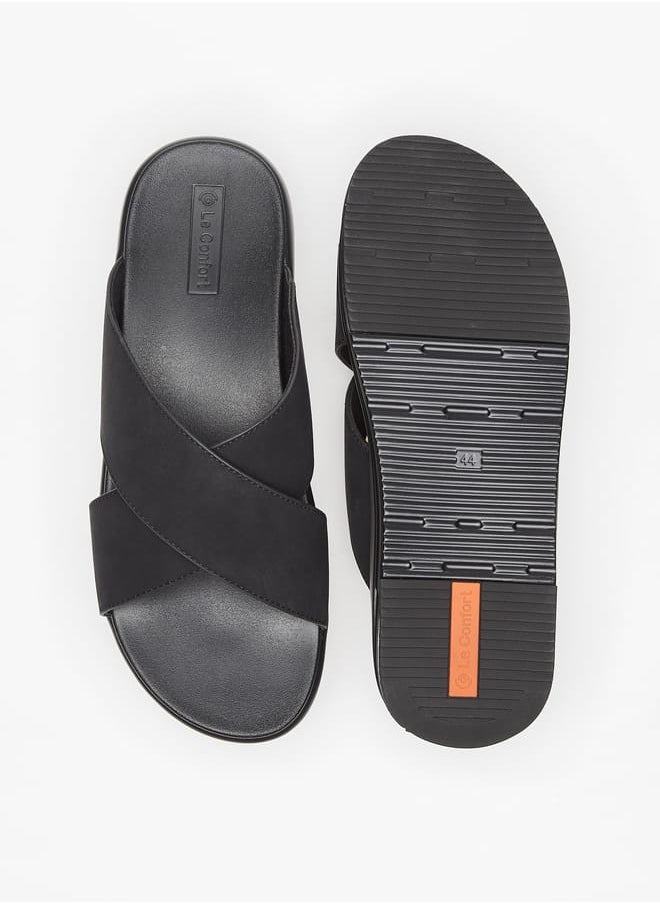 Le Confort - Men Cross Strap Slip-On Sandals - Image 1