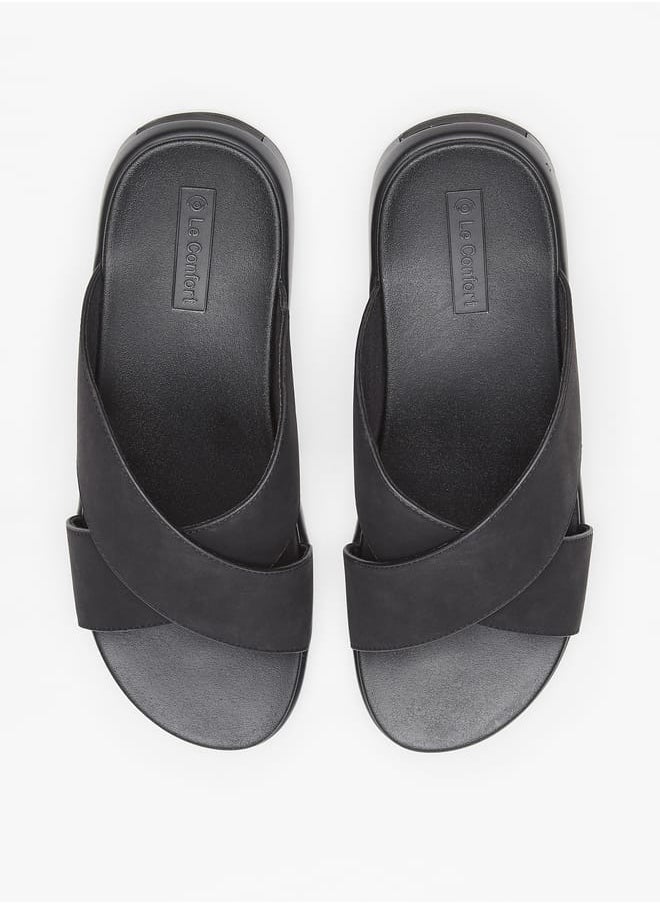 Le Confort - Men Cross Strap Slip-On Sandals - Image 1