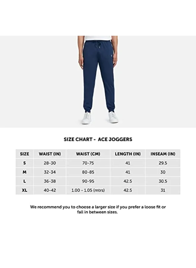 XYXX  XYXX Athleisure Men's Cotton Modal Joggers | Moisture Absorbent, Comfortable Stretch Loungewear | Tailored Relaxed Fit Solid Ace Joggers with Zipper Pocket  | Best Price UAE