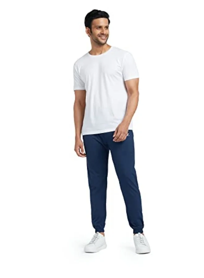 XYXX  XYXX Athleisure Men's Cotton Modal Joggers | Moisture Absorbent, Comfortable Stretch Loungewear | Tailored Relaxed Fit Solid Ace Joggers with Zipper Pocket  | Best Price UAE