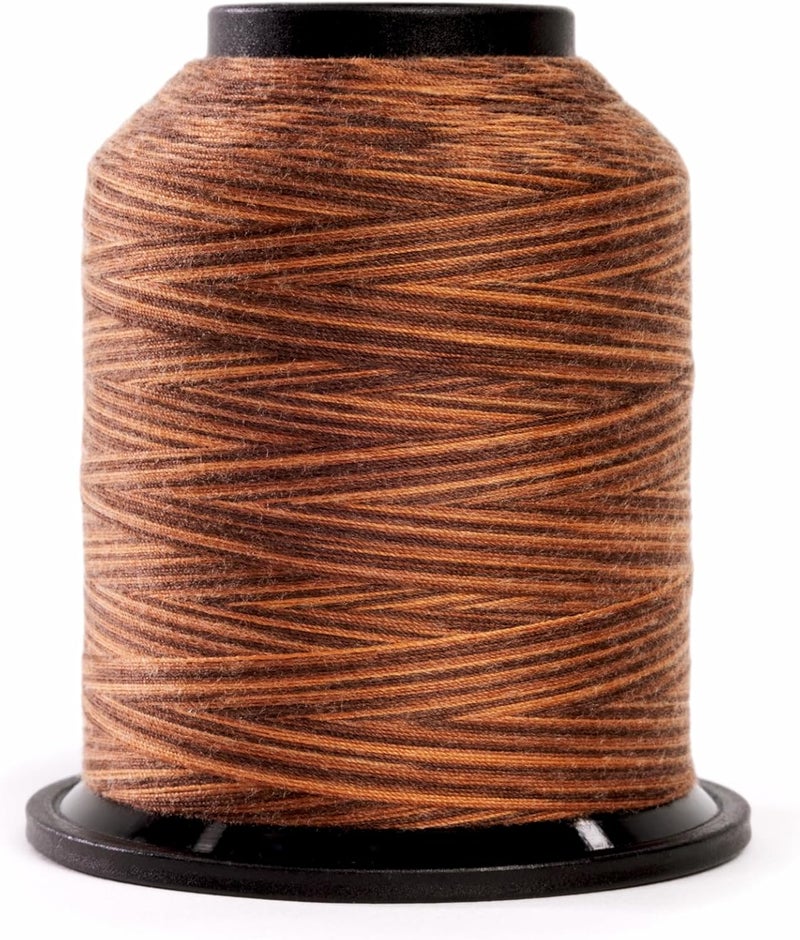 FINESSE Variegated Thread | 100% Polyester, 3ply, 50wt | 1100yds Stackable Thread Cones for Quilting and Sewing… (Mocha) - Image 1