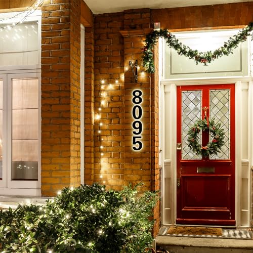 LLtronation 6 Inch Backlit House Numbers for Outside, Stainless Steel, LED Illuminated Home Address Number, Modern Lighted Address Signs for Houses, Restaurant, Waterproof - Image 4