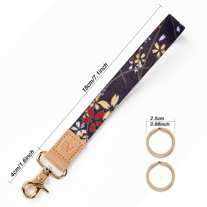 EcoVision Keychain Lanyard for Keys, Wristlet Key Chain for Women, Key Holder Lanyards with 2 keyrings - Image 2
