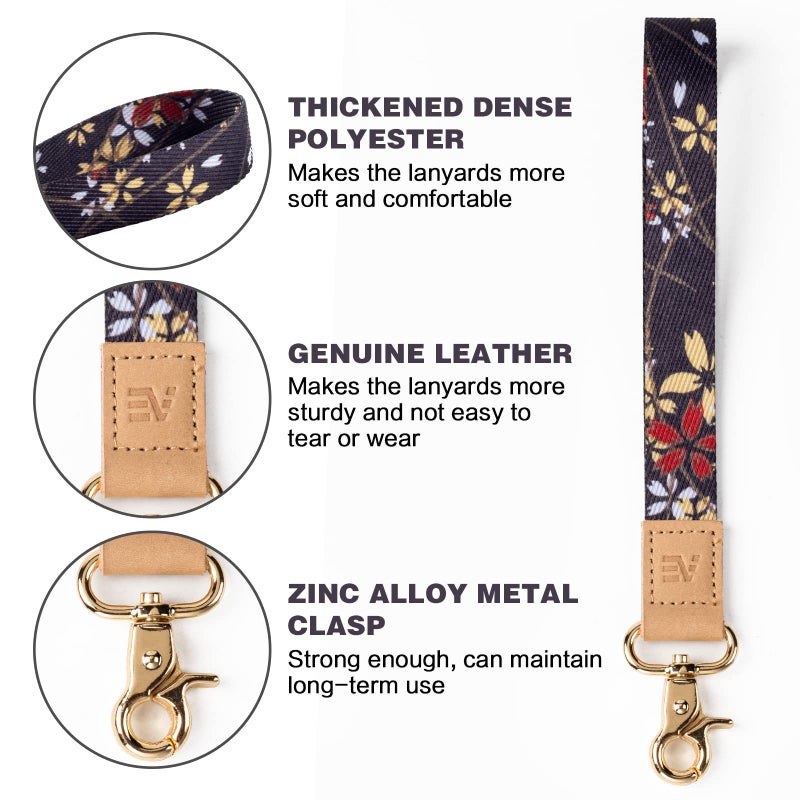 EcoVision Keychain Lanyard for Keys, Wristlet Key Chain for Women, Key Holder Lanyards with 2 keyrings - Image 3