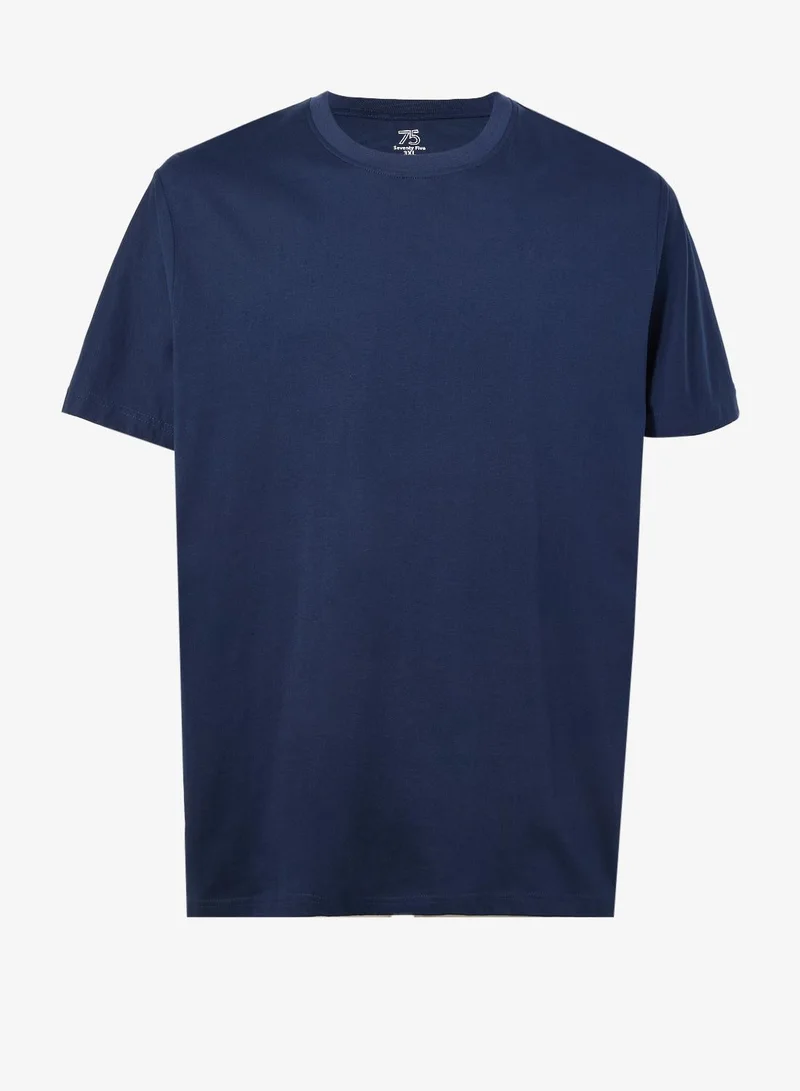 Seventy Five Basics  Pack of 3 Plus Size T-Shirt for Men | Best Price UAE