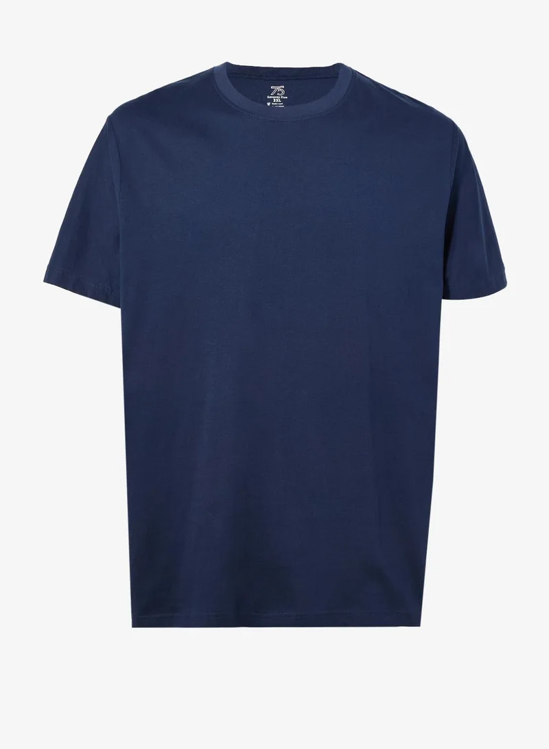 Seventy Five Basics  Pack of 3 Plus Size T-Shirt for Men | Best Price UAE