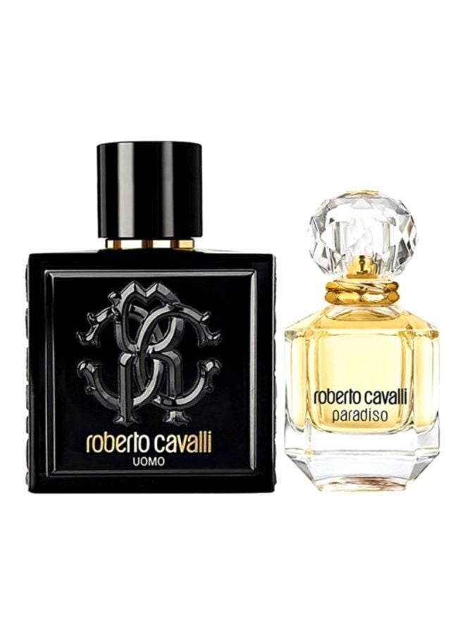 roberto cavalli Paradiso And Uomo Gift Set EDP 75, EDT 100ml - Image 1