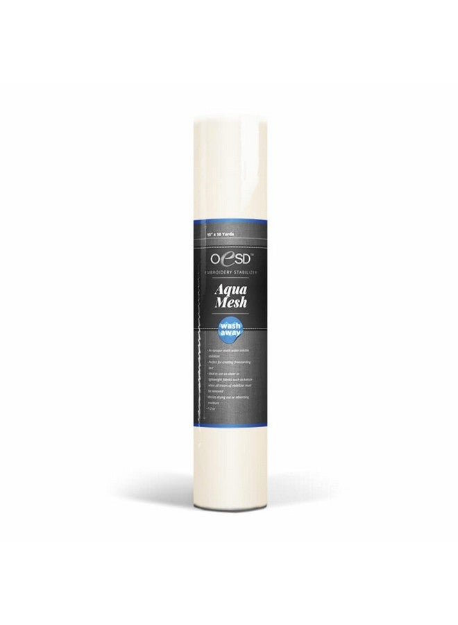 OESD Aquamesh Wash Away Stabilizer White 15" X 10 Yard Roll - Image 1