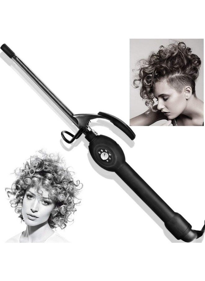 BLUETOP - 9Mm Thin Curling Iron 3/8 Inch Small Curling Iron Wand For Short & Long Hair Ceramic Small Barrel Skinny Hair Curler With Adjustable Temperature Chopstick Hair Curler Wand - Image 1
