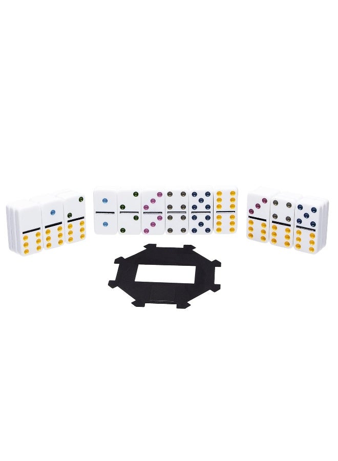 Pressman Double 6 Colored Dominoes - Image 2